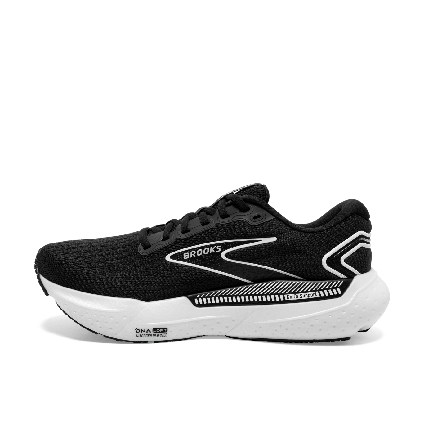 Brooks Glycerin GTS 21 (2E Width) - Black/Grey/White (Mens)