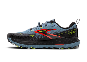 Brooks Cascadia 18 (D Width) - Citadel/Ebony/Lime (Mens)