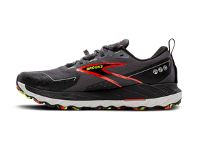 Brooks Cascadia 18 GTX (D Width) - Blackened Pearl/Black/Tomato (Mens)