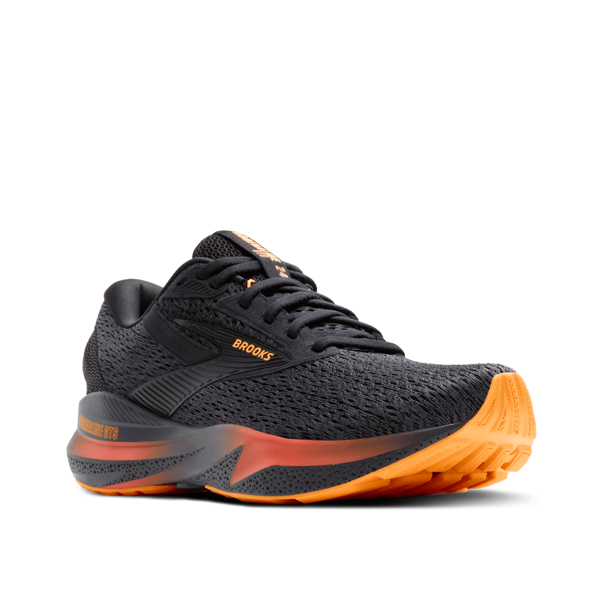 Brooks Adrenaline GTS 24 (D Width) - Black/Ebony/Burnt Sienna (Mens)