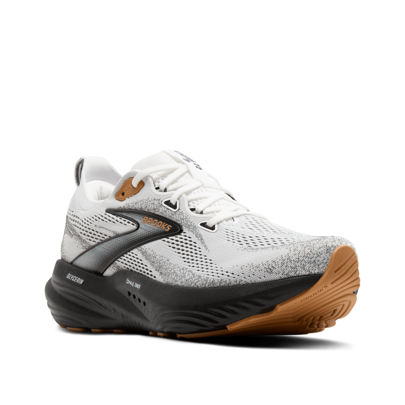 Brooks Glycerin 22 (D Width) - White/Grey/Black (Mens)