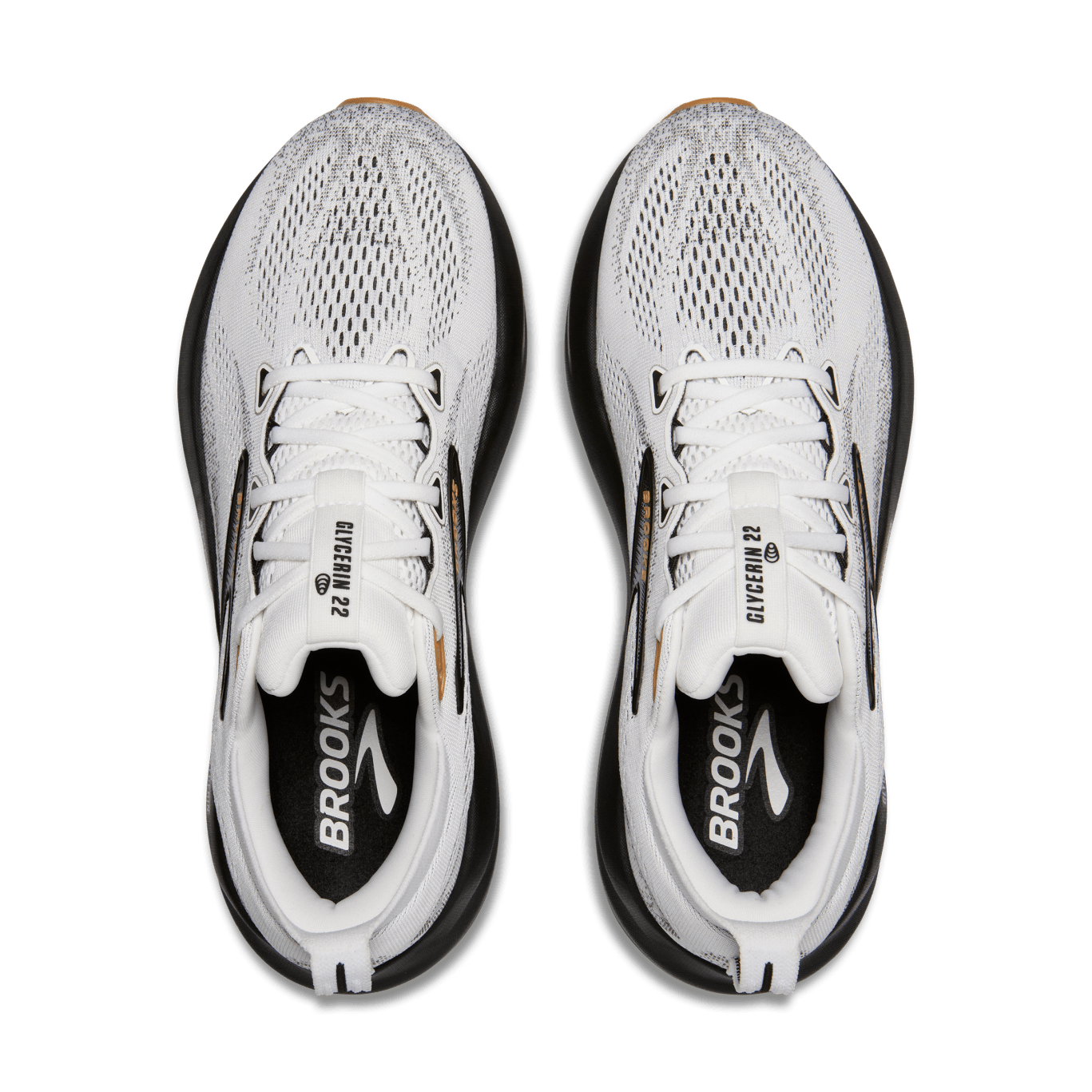 Brooks Glycerin 22 (D Width) - White/Grey/Black (Mens)
