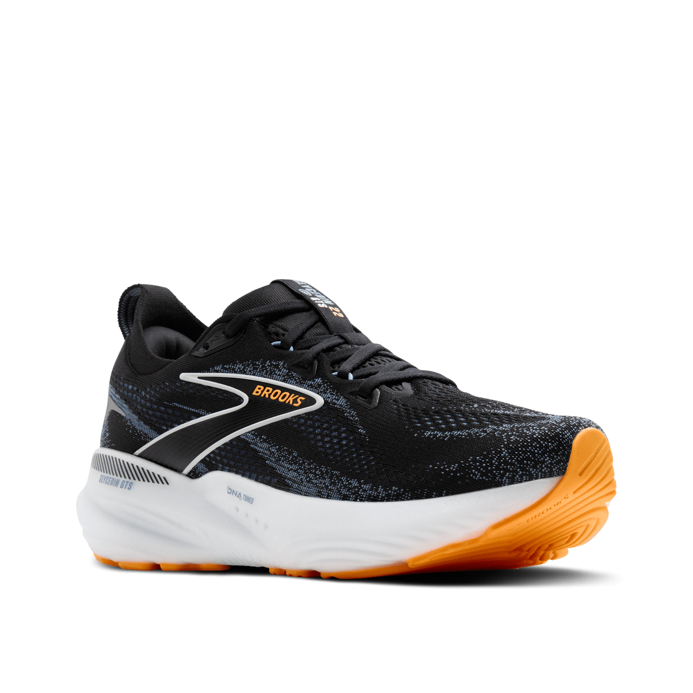 Brooks Glycerin GTS 22 (2E Width) - Black/Country Blue/Orange (Mens)