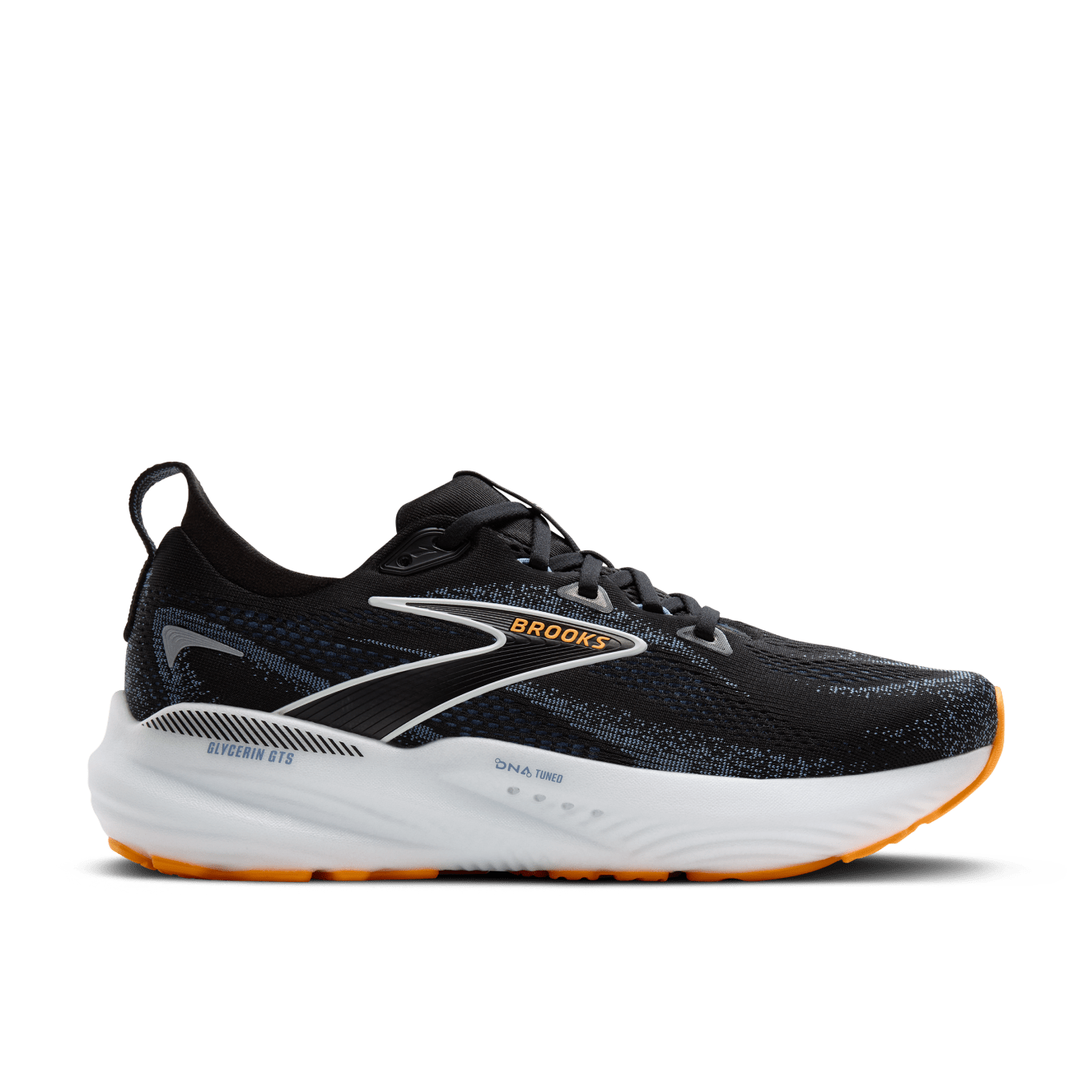 Brooks Glycerin GTS 22 (2E Width) - Black/Country Blue/Orange (Mens)