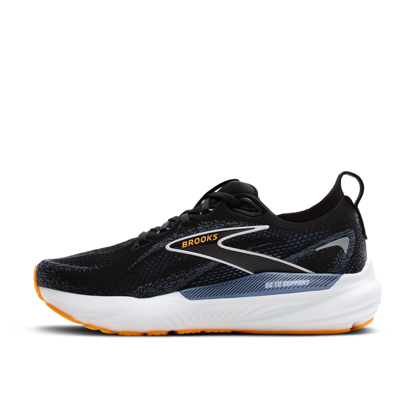 Brooks Glycerin GTS 22 (2E Width) - Black/Country Blue/Orange (Mens)