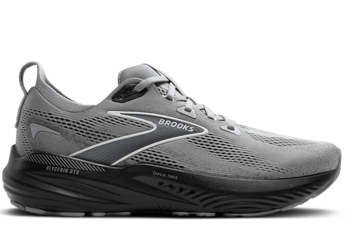 Brooks Glycerin GTS 22 (2E Width) - Primer Gray/Ebony/Bluewash (Mens)