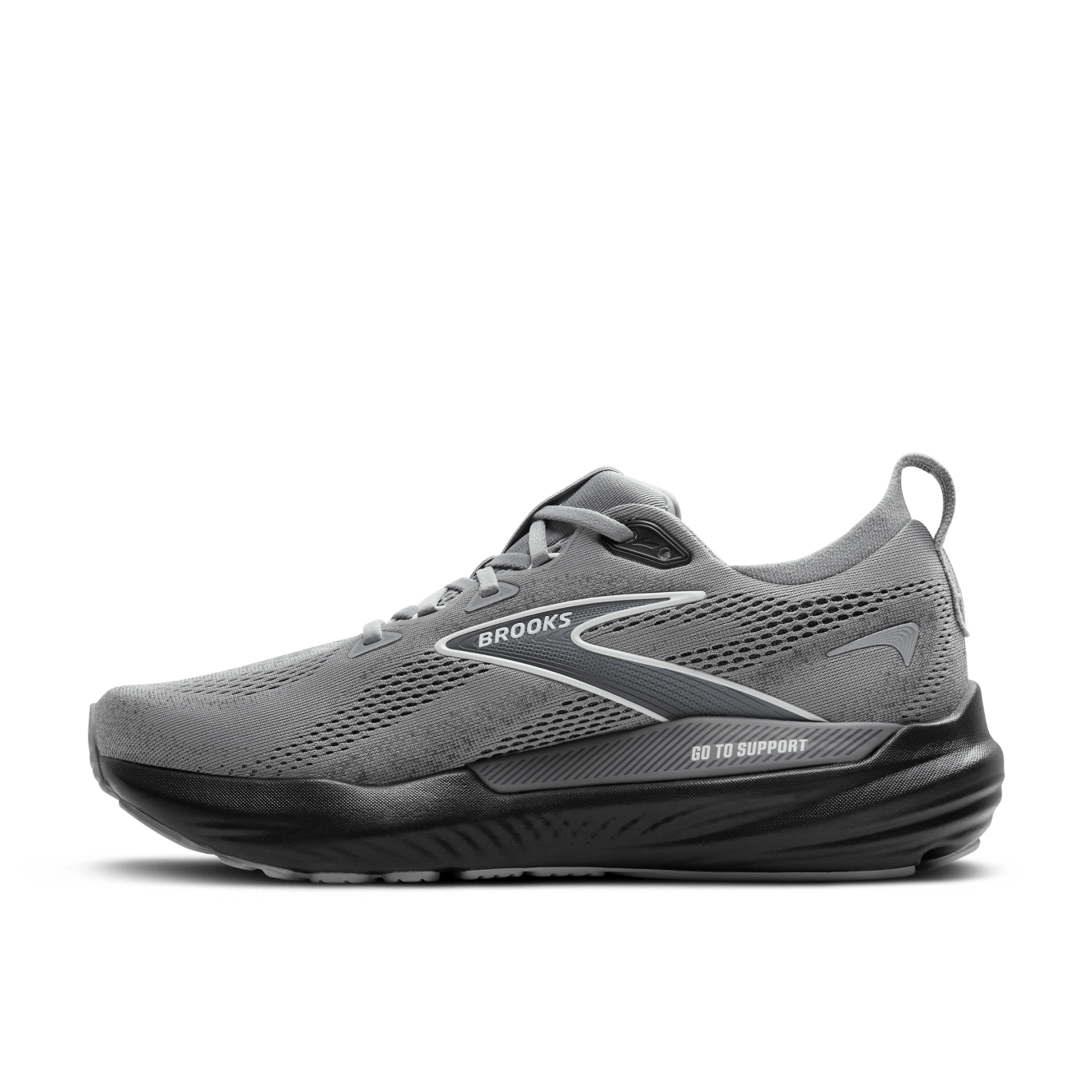 Brooks Glycerin GTS 22 (D Width) - Primer Gray/Ebony/Bluewash (Mens)