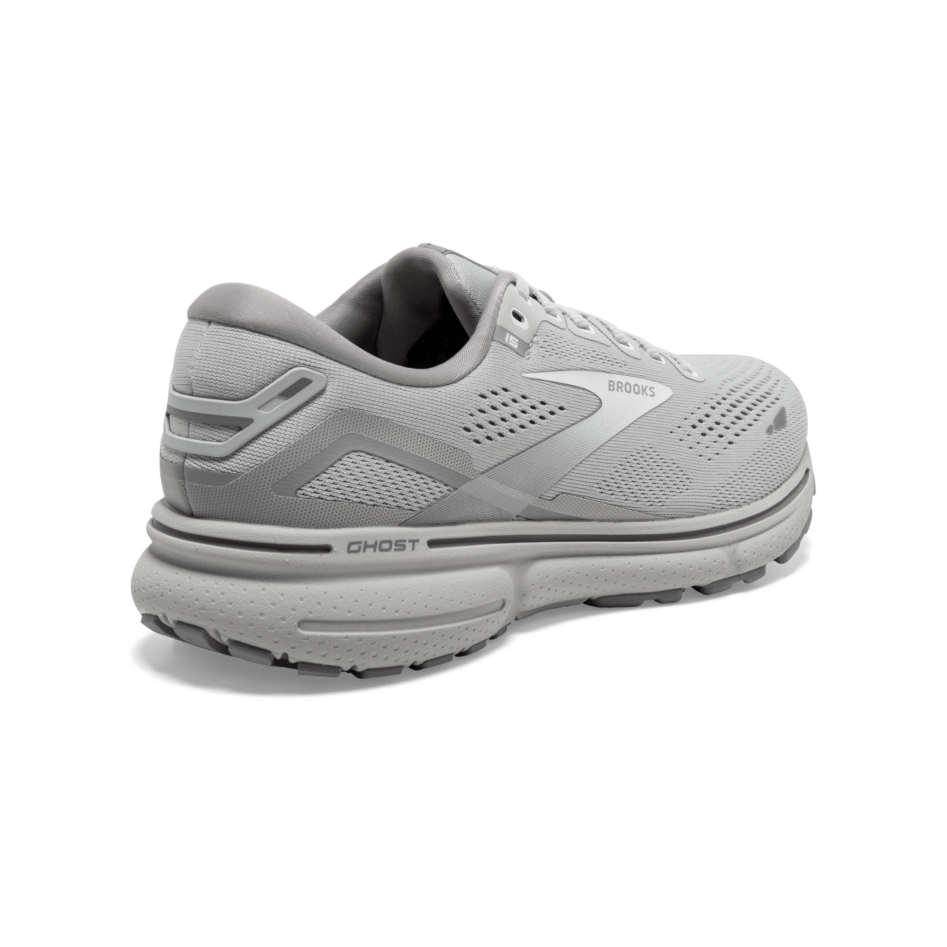 Brooks Ghost 15 (B Width) - Oyster/Alloy/White (Womens)