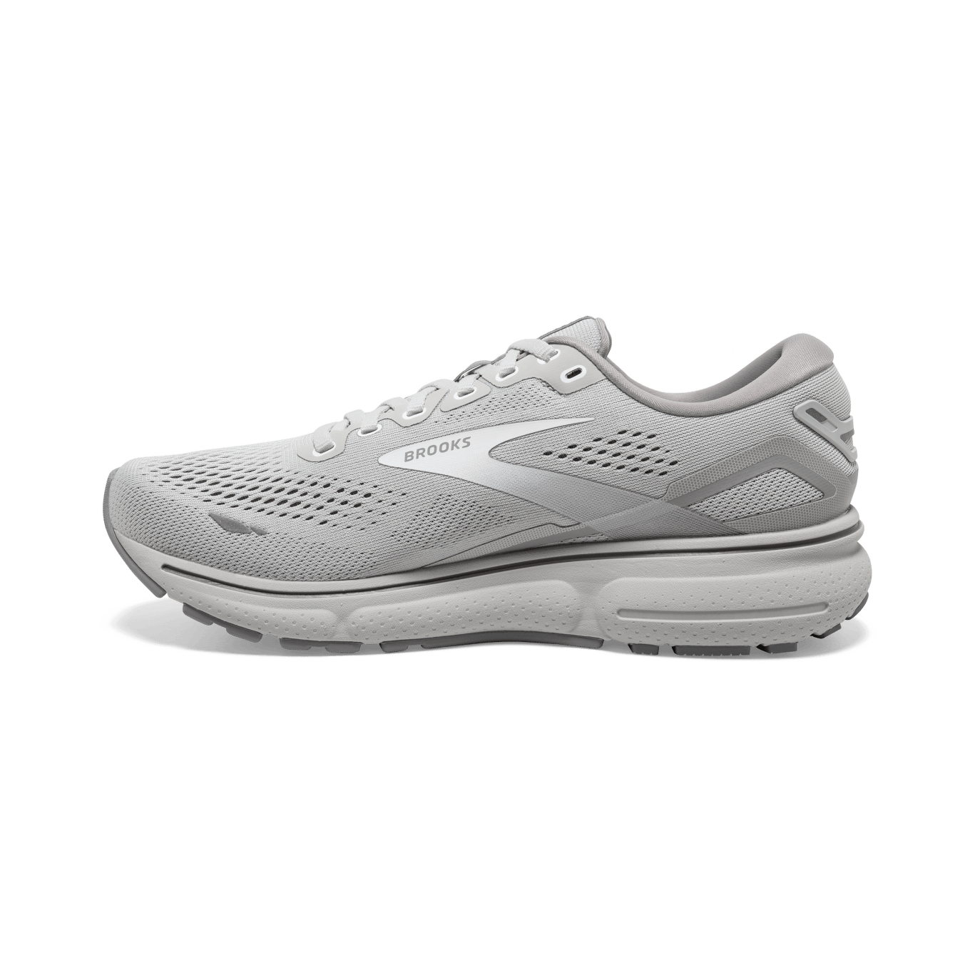 Brooks Ghost 15 (B Width) - Oyster/Alloy/White (Womens)