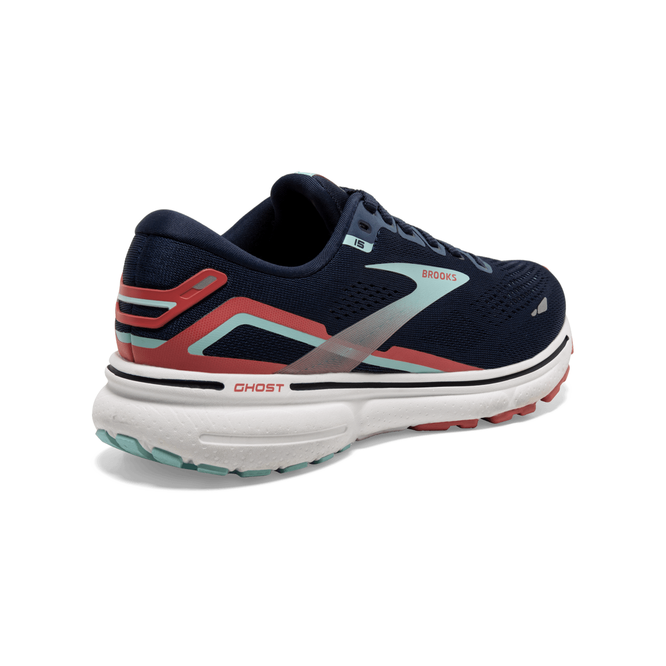 Brooks Ghost 15 (B Width) - Black/Orange/Raspberry (Womens)