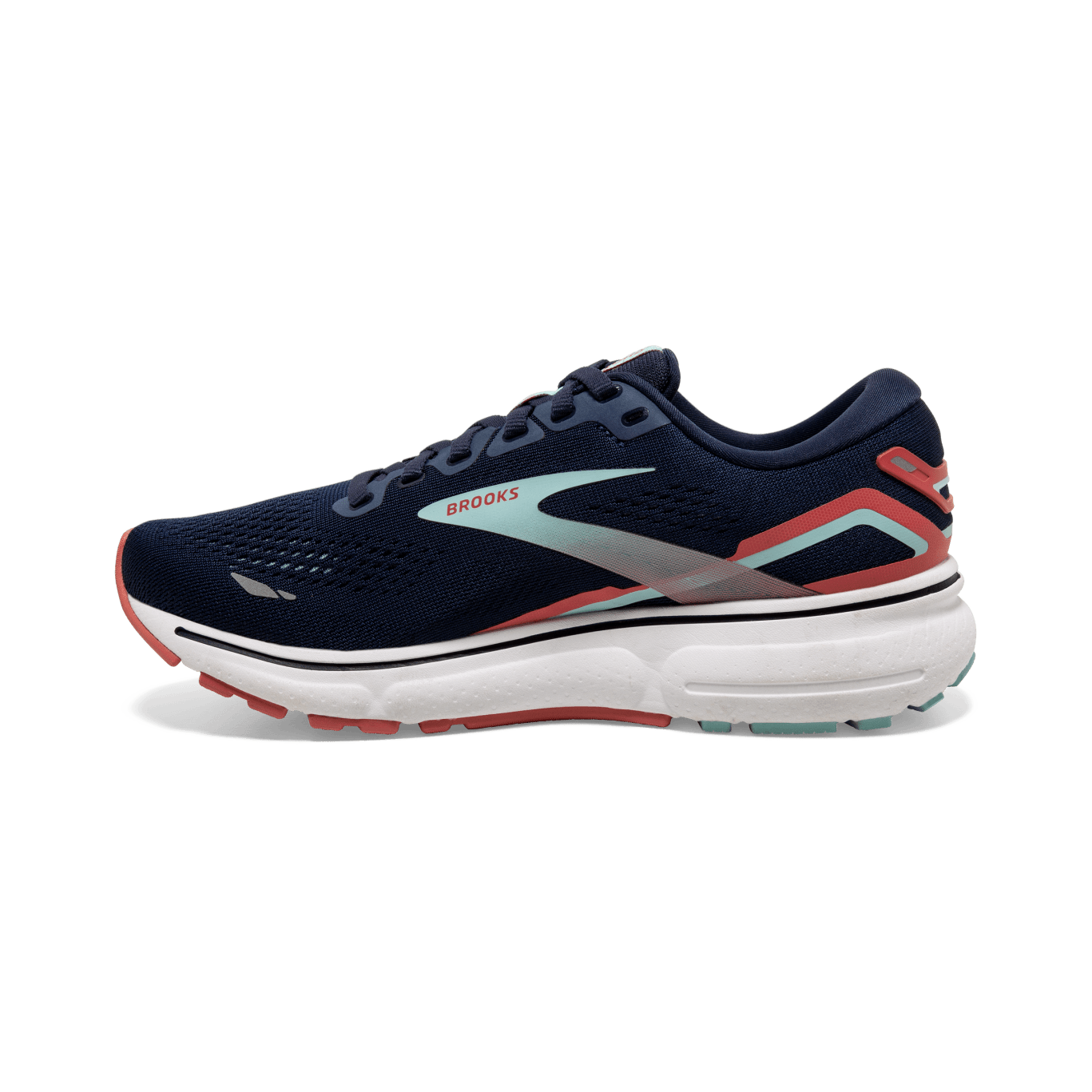 Brooks Ghost 15 (B Width) - Black/Orange/Raspberry (Womens)