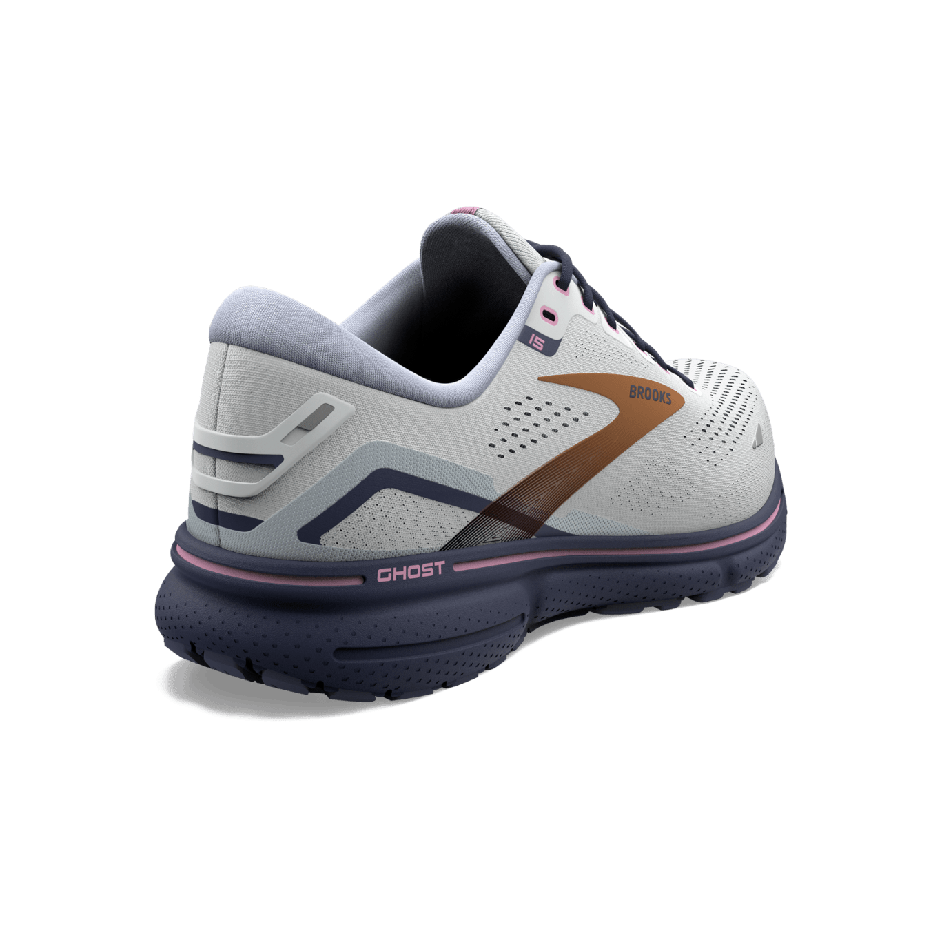 Brooks Ghost 15 (B Width) - Spa Blue/Neo Pink/Copper (Womens)