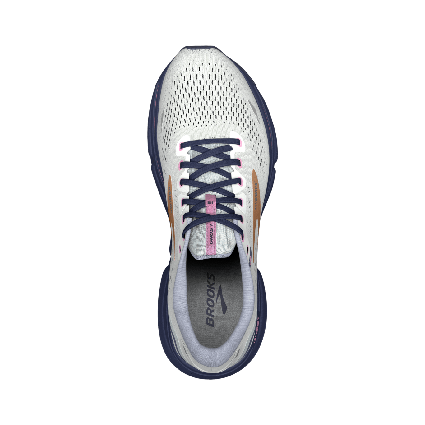 Brooks Ghost 15 (B Width) - Spa Blue/Neo Pink/Copper (Womens)