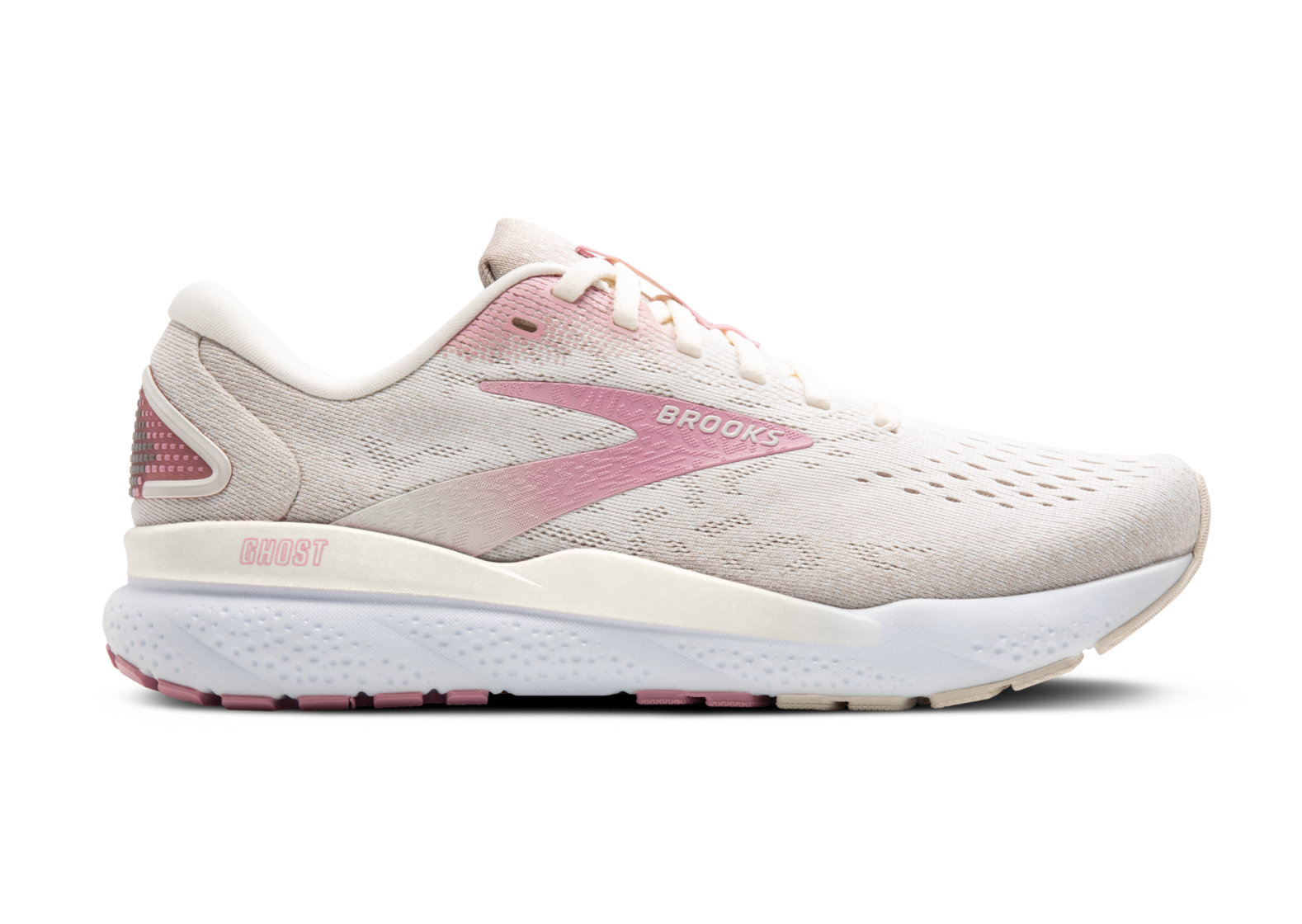 Brooks Ghost 16 (B Width) - Coconut/Zephyr/White (Womens)