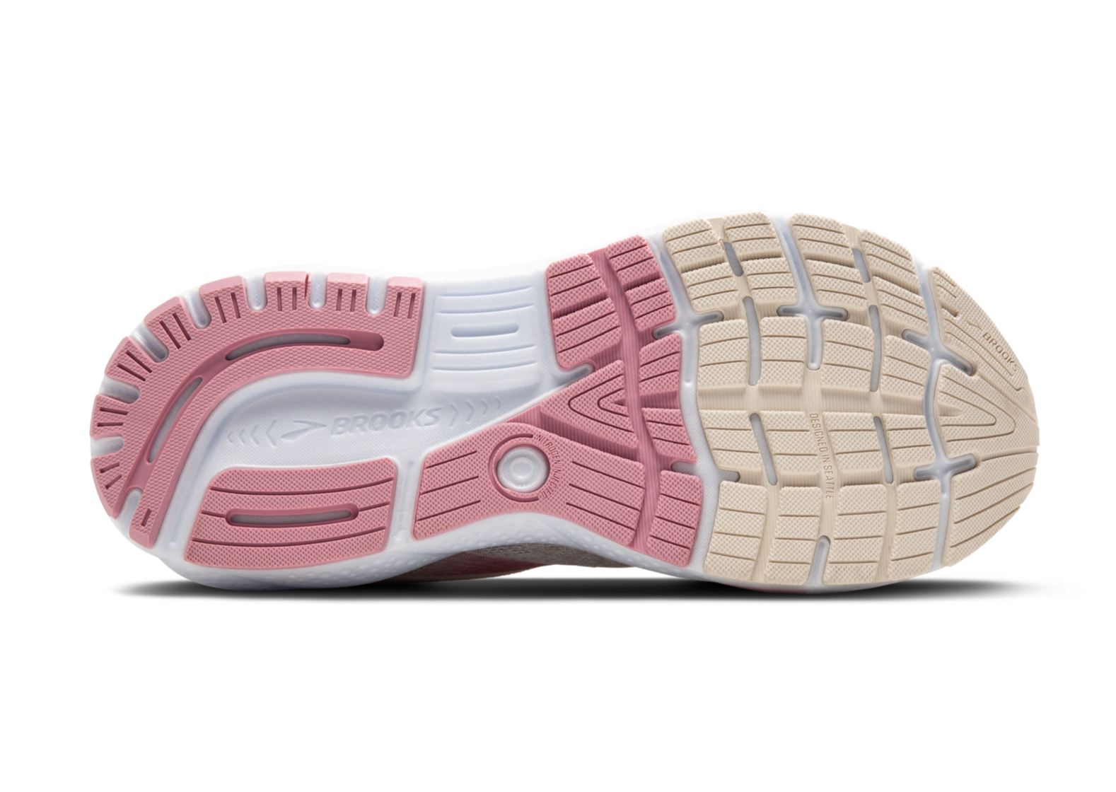 Brooks Ghost 16 (B Width) - Coconut/Zephyr/White (Womens)