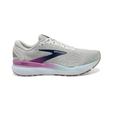 Brooks Ghost 16 (D Width) -  White/Grey/Estate Blue (Womens)