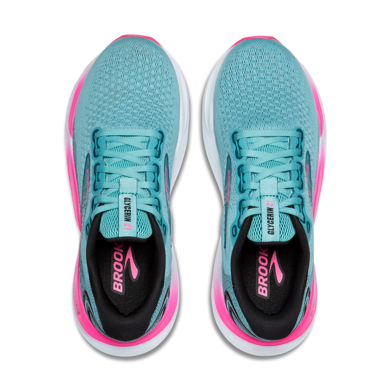 Brooks Glycerin 21 (B Width) - Moroccan Blue/Aqua/Pink (Womens)