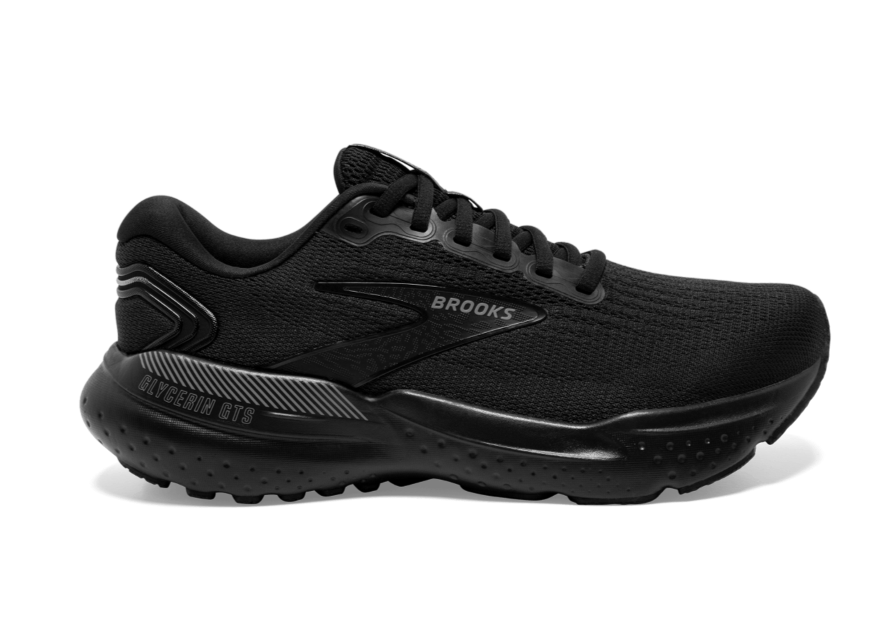 Brooks Glycerin GTS 21 (D Width) - Black/Black/Ebony (Mens)