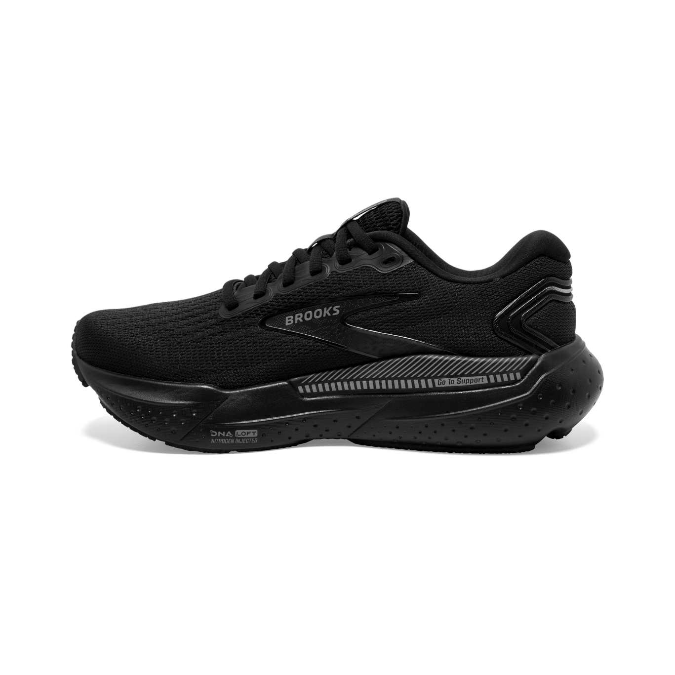 Brooks Glycerin GTS 21 (D Width) - Black/Black/Ebony (Mens)