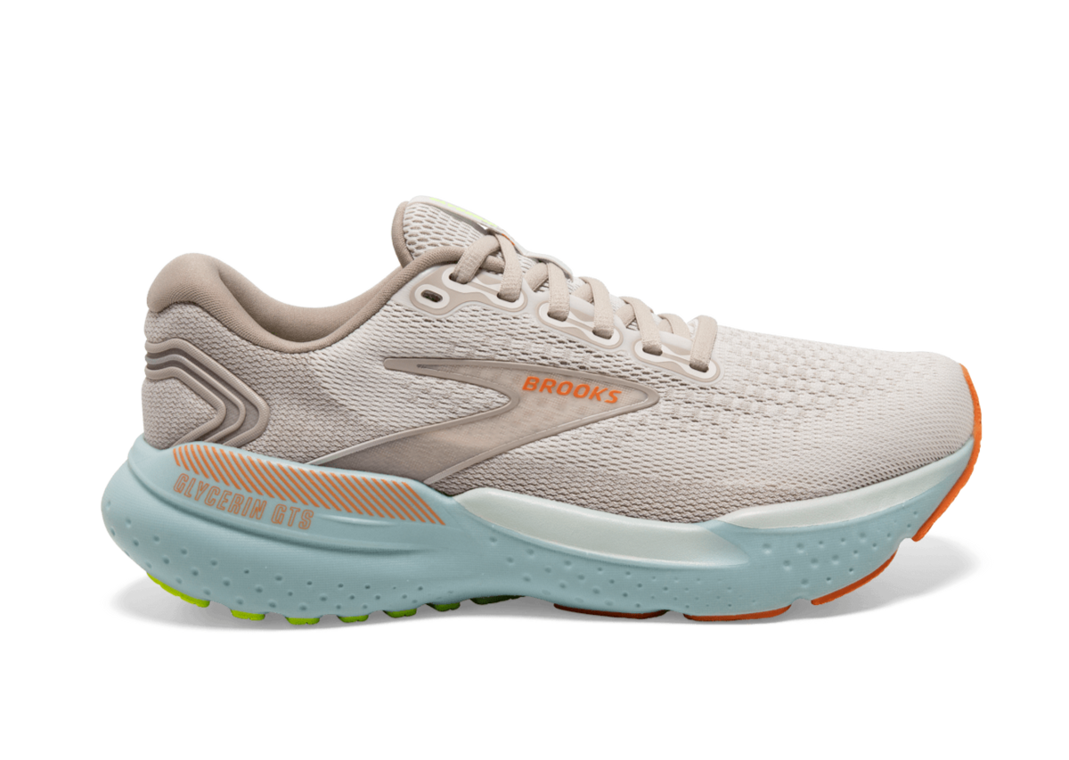 Brooks Glycerin GTS 21 (B Width) - Coconut/Aqua (Womens)