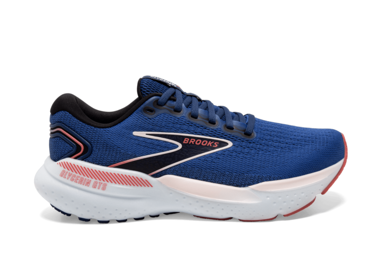 Brooks Glycerin GTS 21 (B Width) - Blue/Icy Pink (Womens)