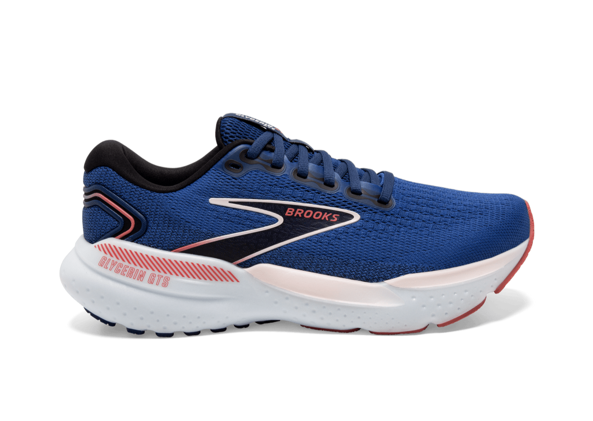 Brooks Glycerin GTS 21 (D Width) - Blue/Icy Pink (Womens)