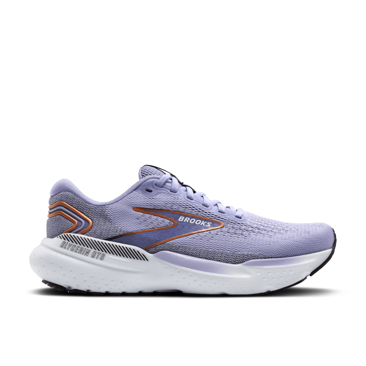 Brooks Glycerin GTS 21 (B Width) - Lavender/Black/Copper (Womens)