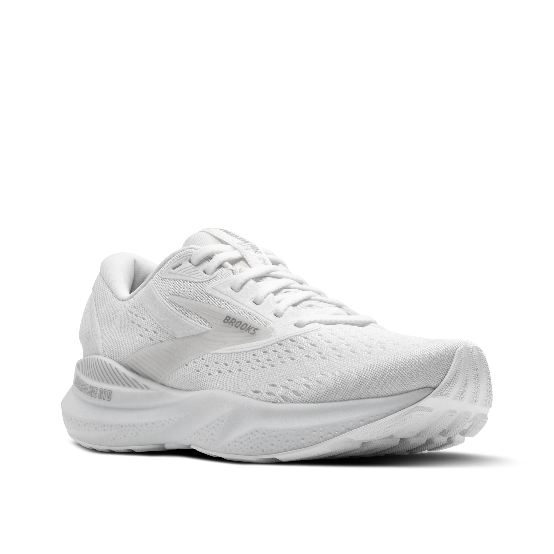 Brooks Adrenaline GTS 24 (D Width) - White/Oyster/Alloy (Womens)