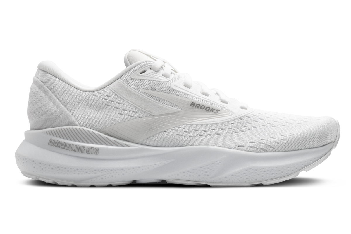 Brooks Adrenaline GTS 24 (D Width) White/Oyster/Alloy (Womens)