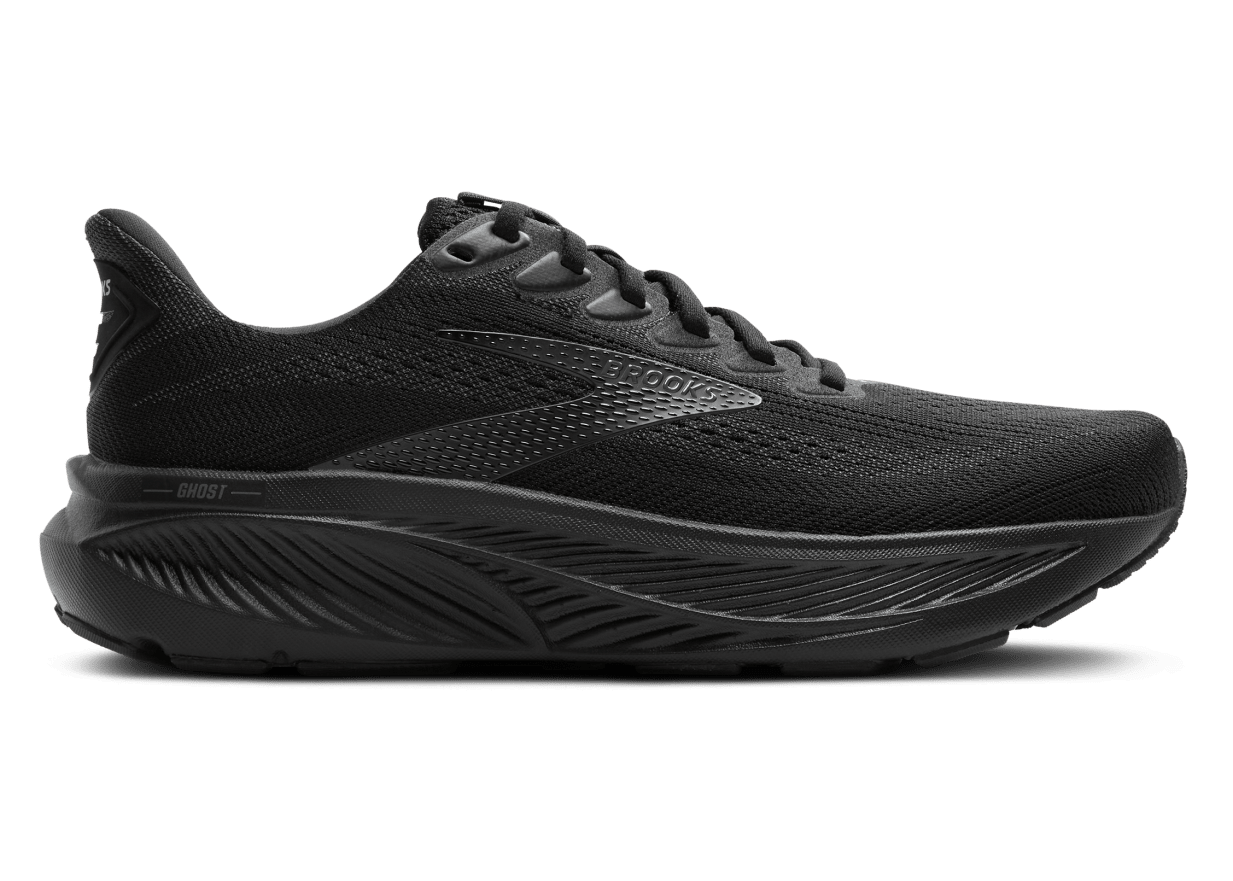 Brooks Ghost 17 (D Width) -  Black/Black/Black (Womens)