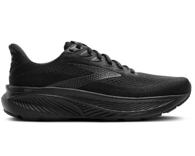 Brooks Ghost 17 (D Width) -  Black/Black/Black (Womens)