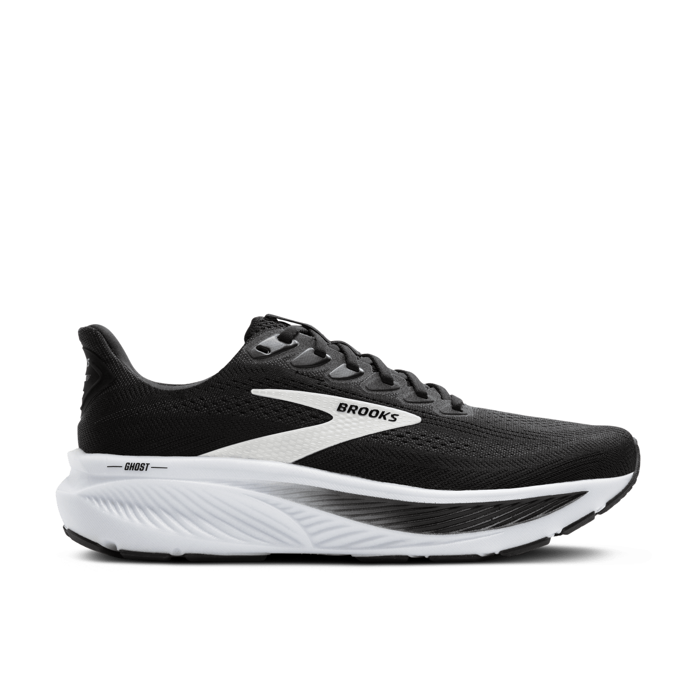 Brooks Ghost 17 (D Width) -  Black/Grey/White (Womens)
