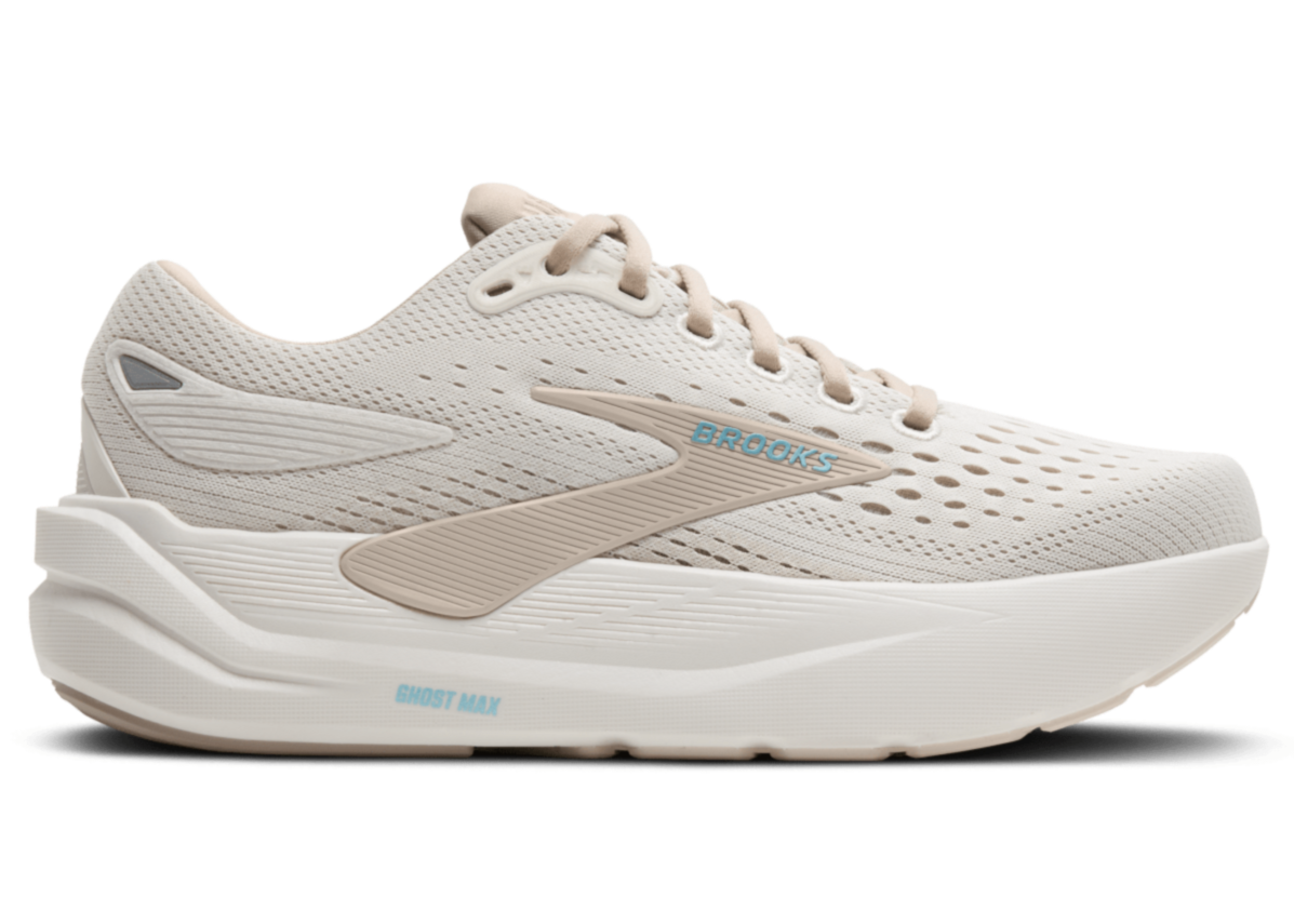 Brooks Ghost Max 3 (2E Width) - Coconut/Chateau Grey/Blue (Womens)