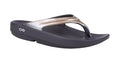 OOFOS OOlala Latte Womens Recovery Sandal – Black Gloss