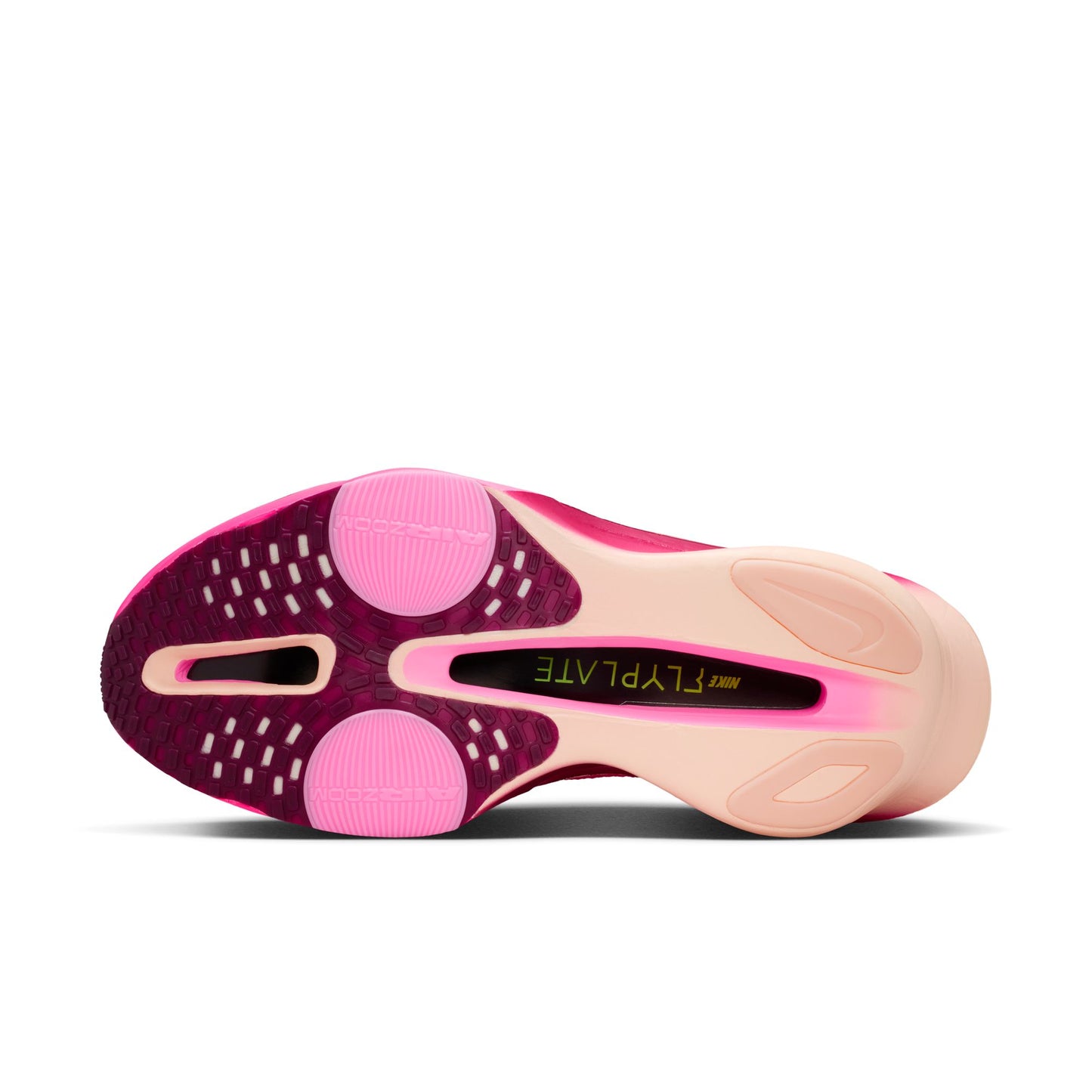Pink and beige sneaker sole with 'Lytplate' branding on a white background