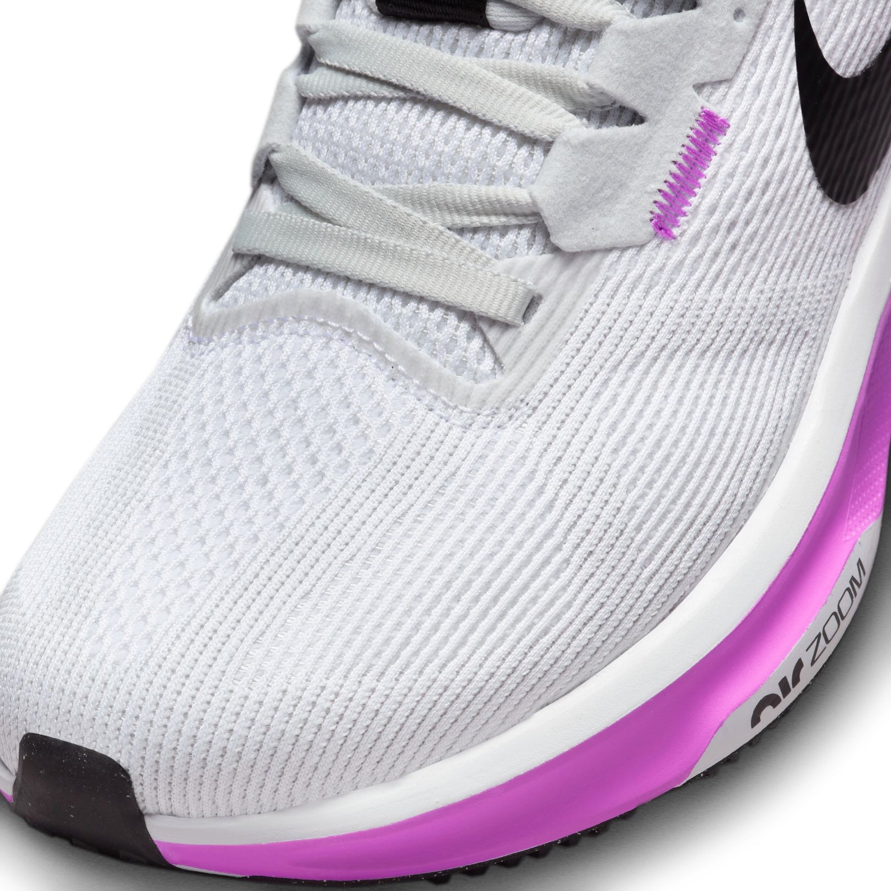 Nike Air Zoom Structure 25 (B Width) - White/Black-Pure Platinum (Womens)