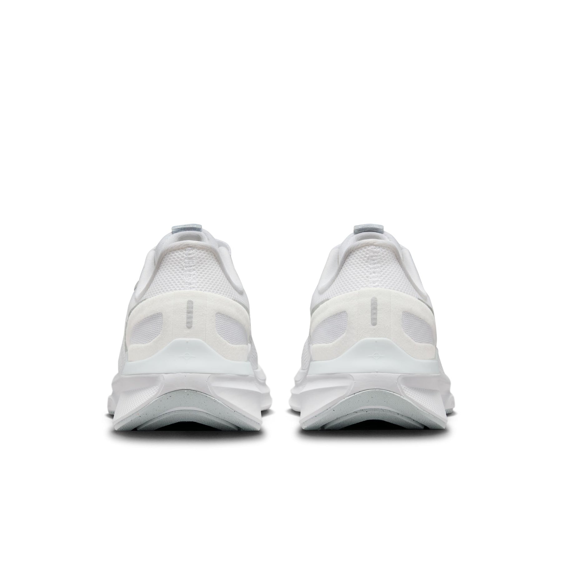 Nike Air Zoom Structure 25 (B Width) - White/Metallic Silver (Womens)
