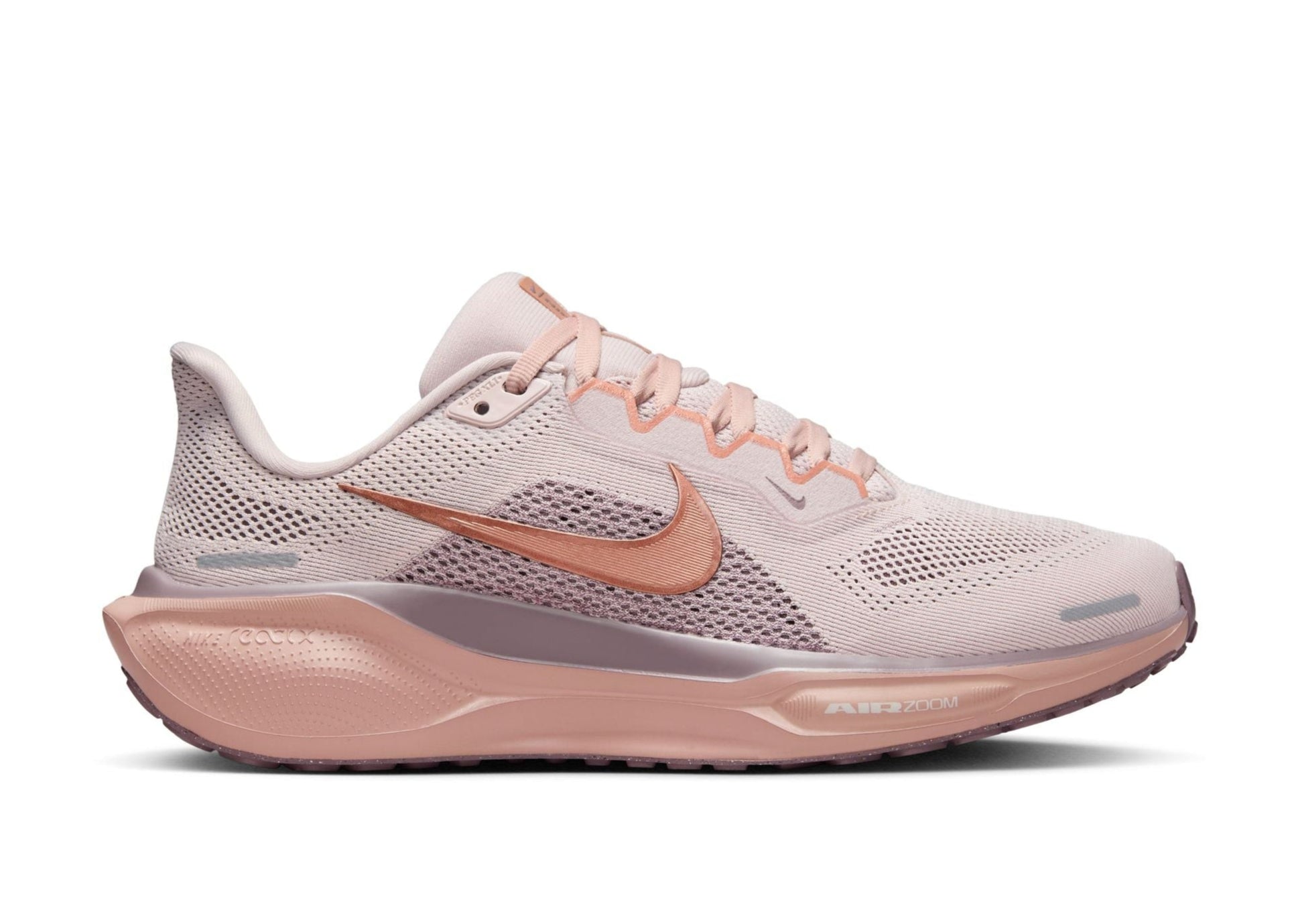 Nike Air Zoom Pegasus 41 (B Width) - Silt Red/Metallic Rose Gold (Womens)