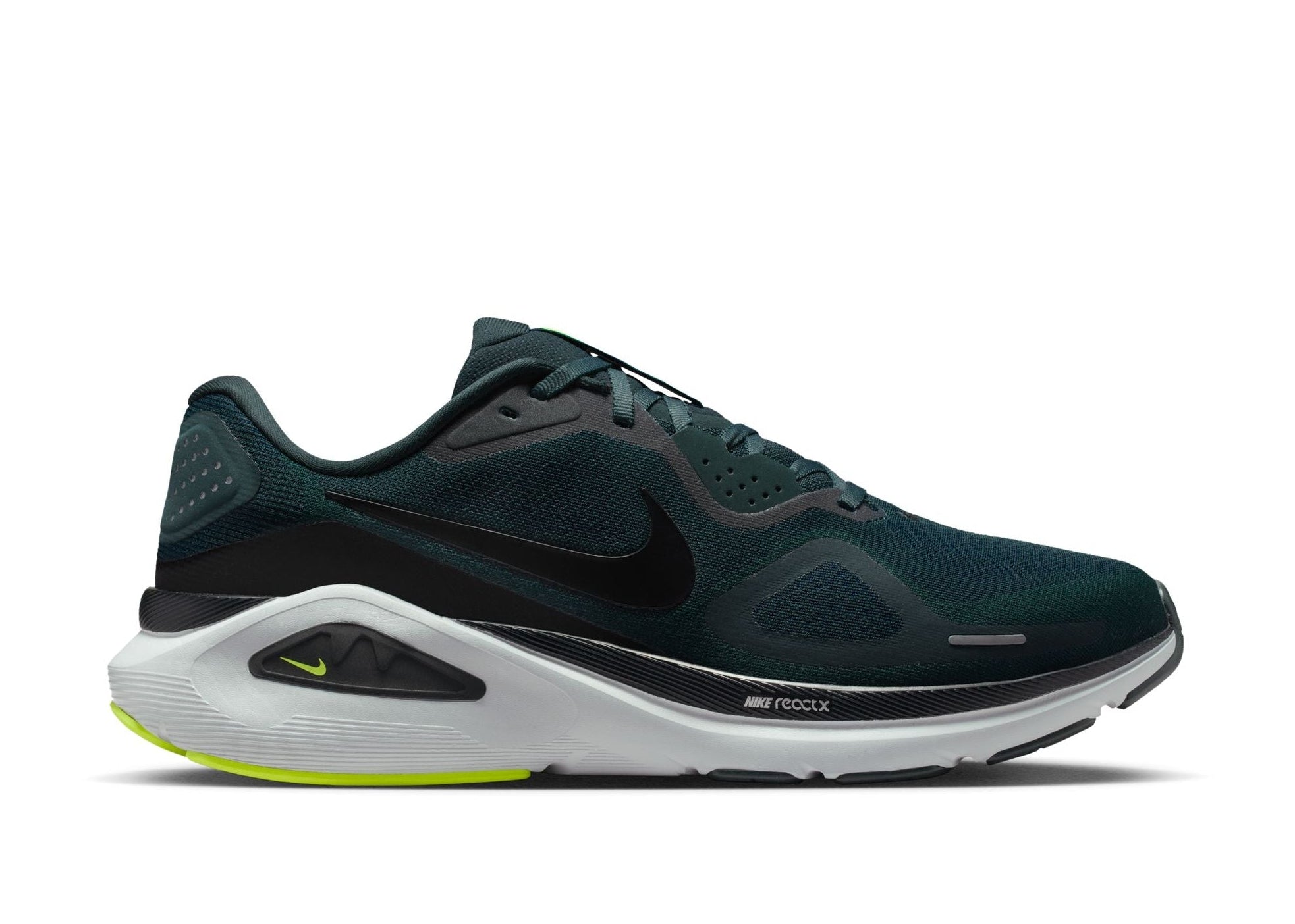 Nike Air Zoom Structure 26 (D Width) - Seaweed/Volt/Pure Platinum/Black (Mens)