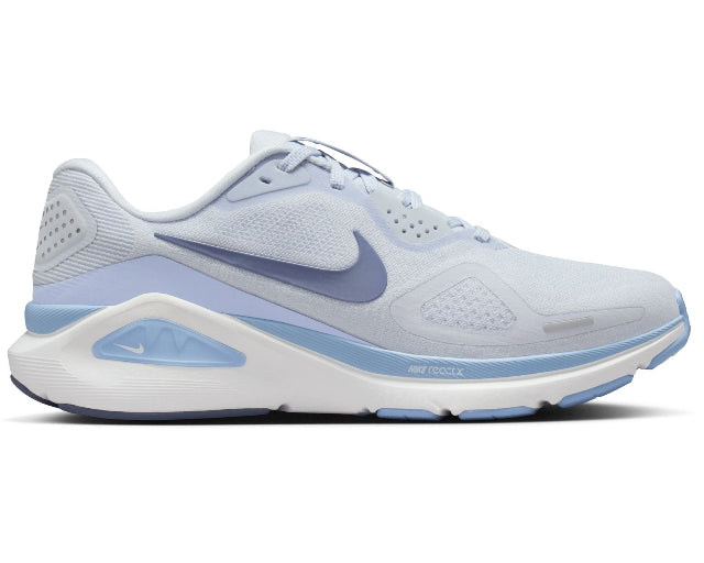 Nike Air Zoom Structure 26 (D Width) - Football Grey/Aluminium/White/World Indigo (Womens)