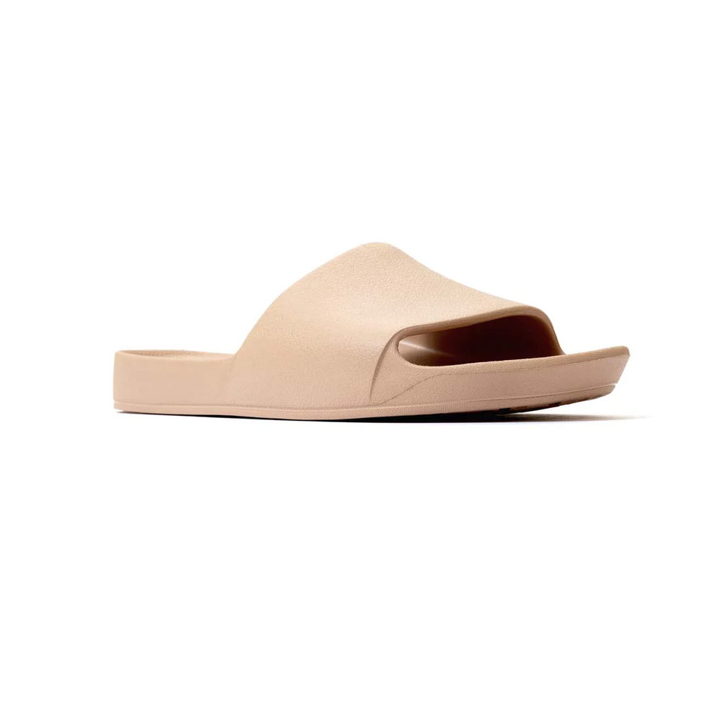 Beige sandal on a white background
