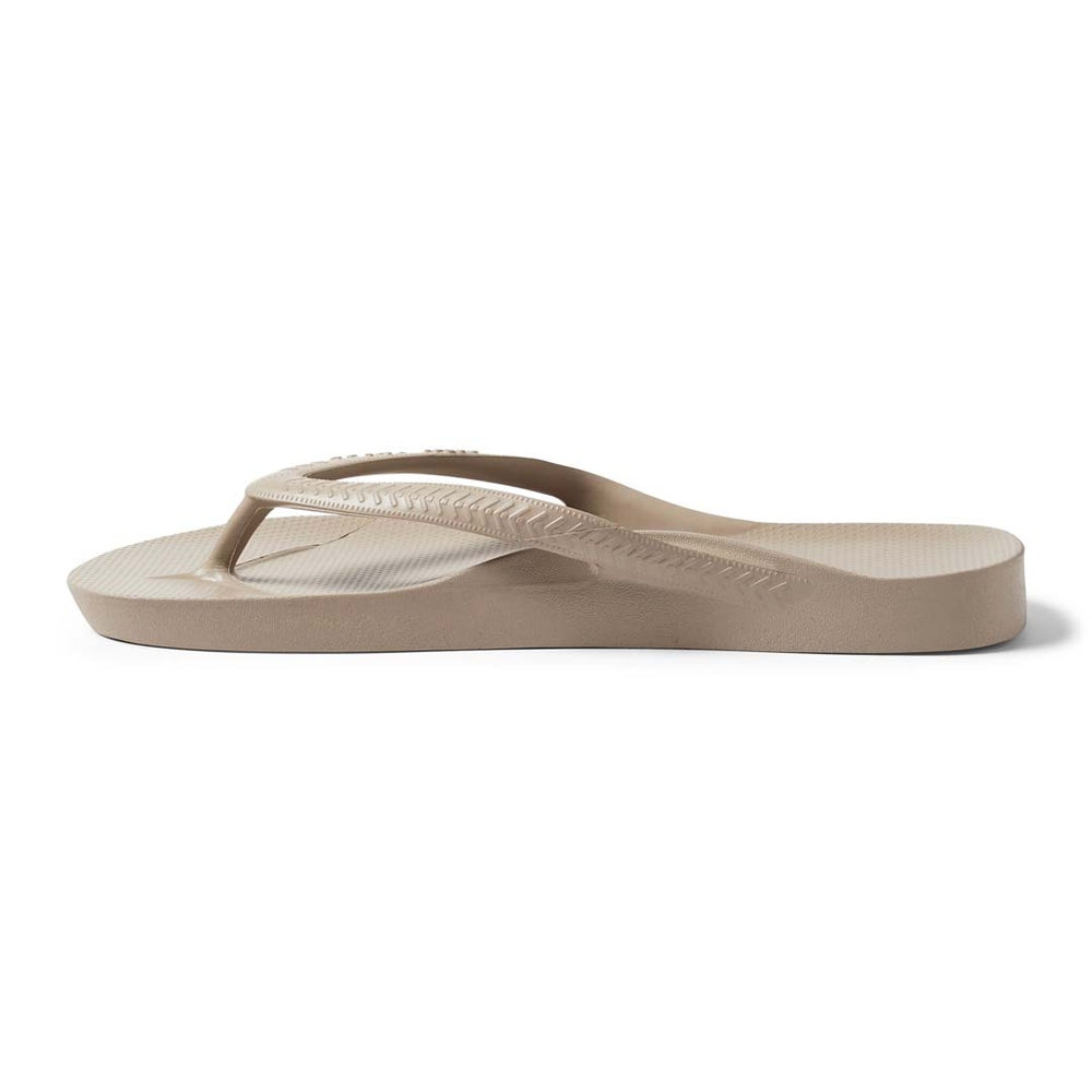 Beige sandal on a white background