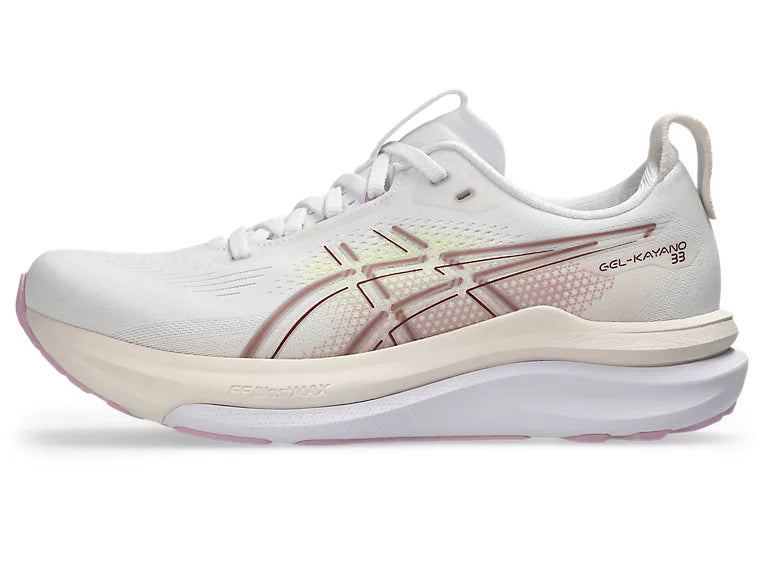 Asics Gel Kayano 33 (D Wide) Womens - White/Hazy Lilac