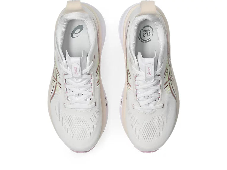 Asics Gel Kayano 33 (D Wide) Womens - White/Hazy Lilac
