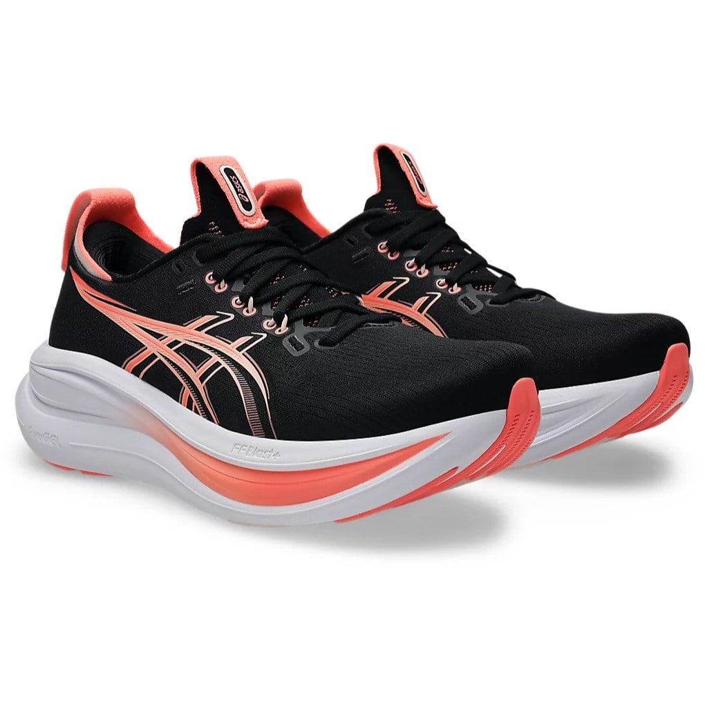 Asics Gel Nimbus 28 (B Width) Womens - Black/Pearl Pink