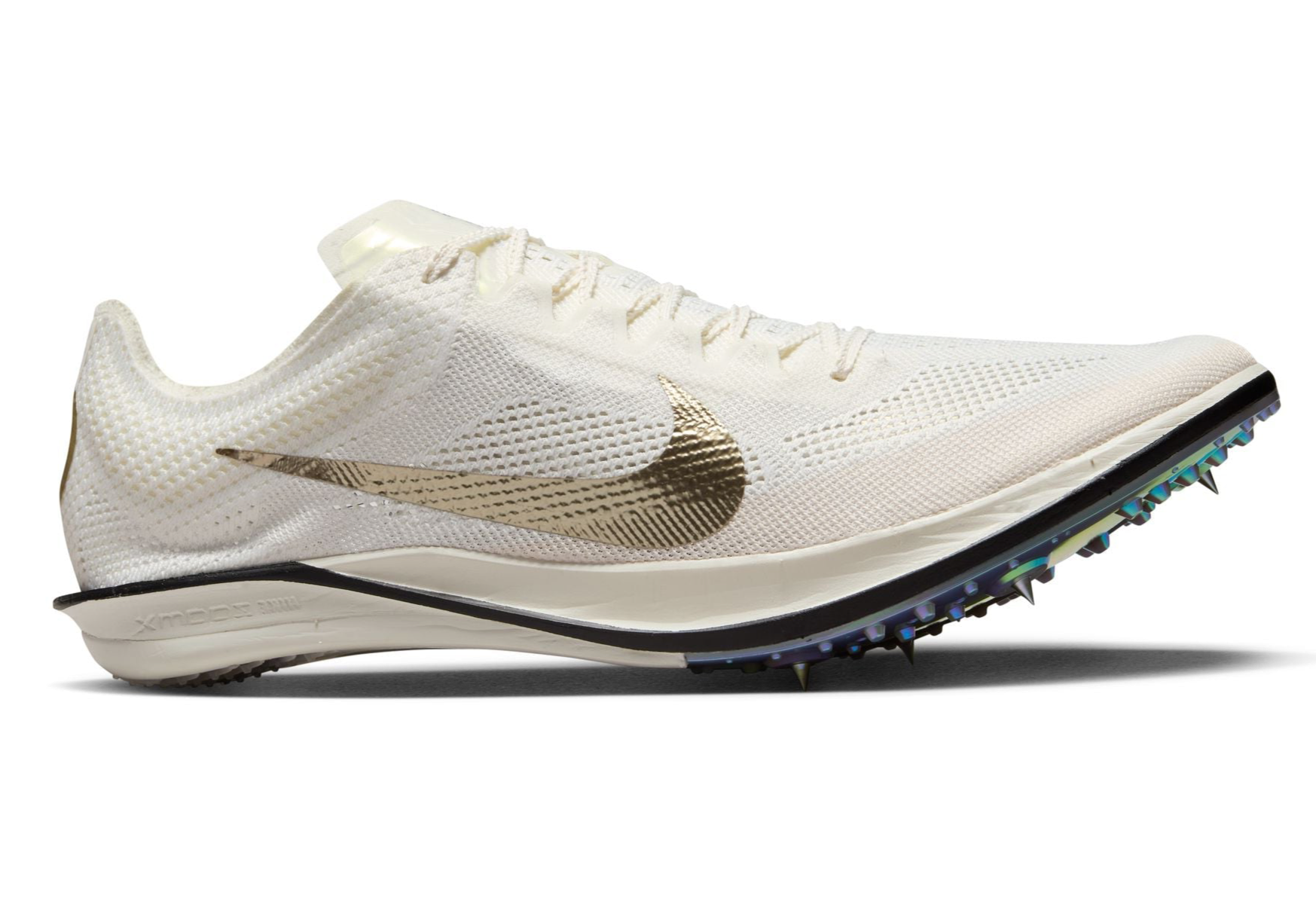 Nike ZoomX Dragonfly 2 Elite JI (D Width) - Sail/MTLC-Gold-Grain (Unisex)