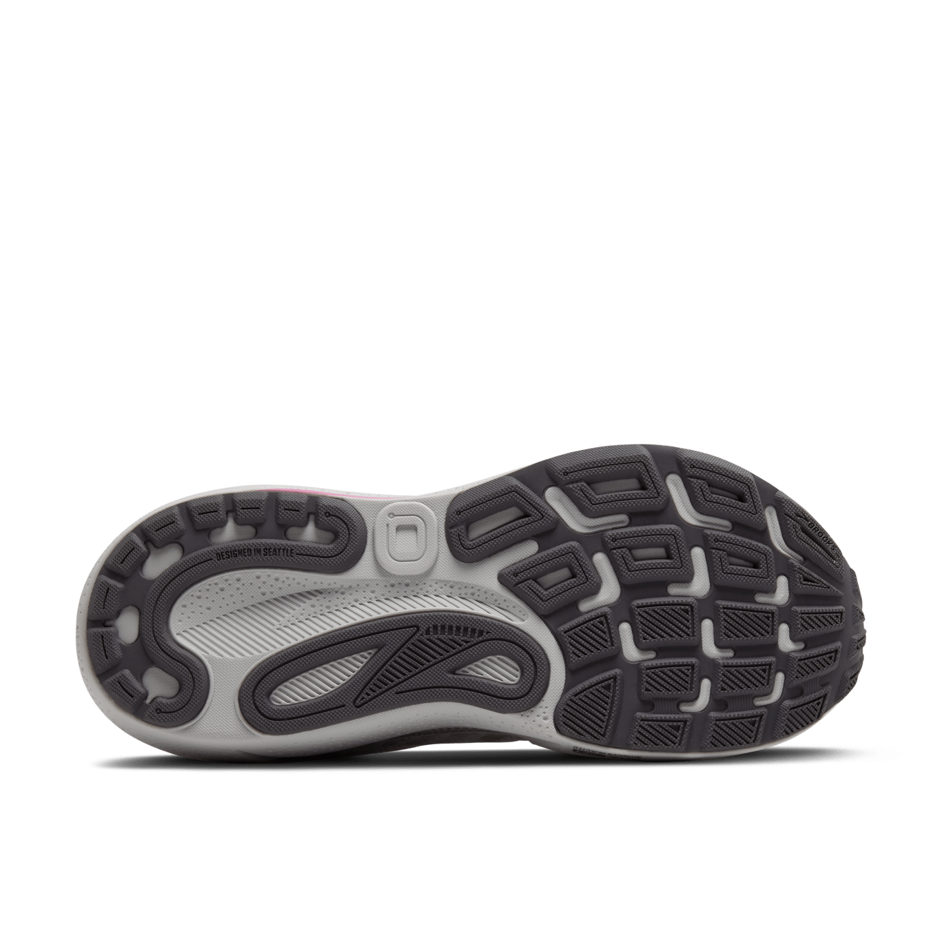 Sole of a shoe with tread pattern on a transparent background