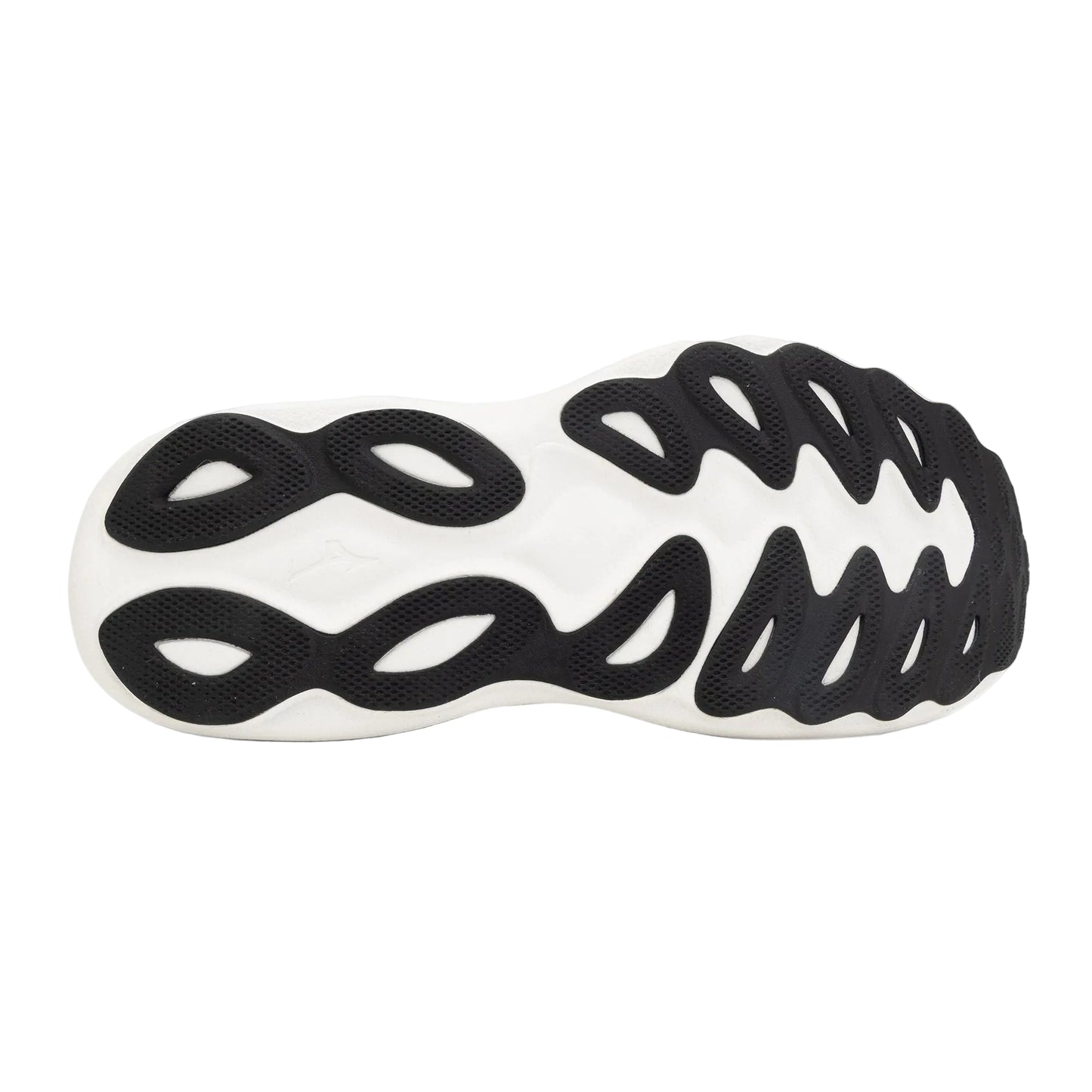 Black and white sneaker sole on a white background