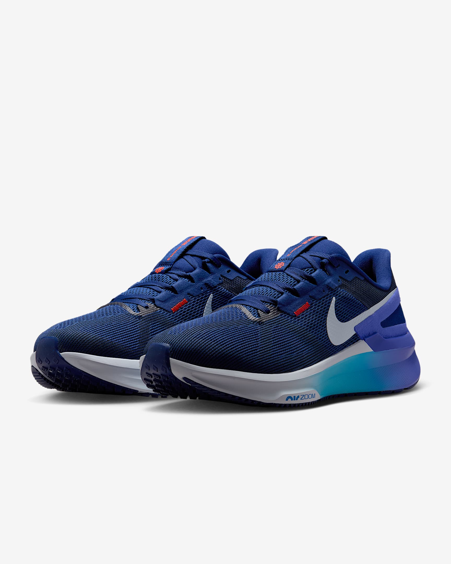 Nike Air Zoom Structure 25 (D Width) - Football Grey/Blue Void-Ghost (Mens)