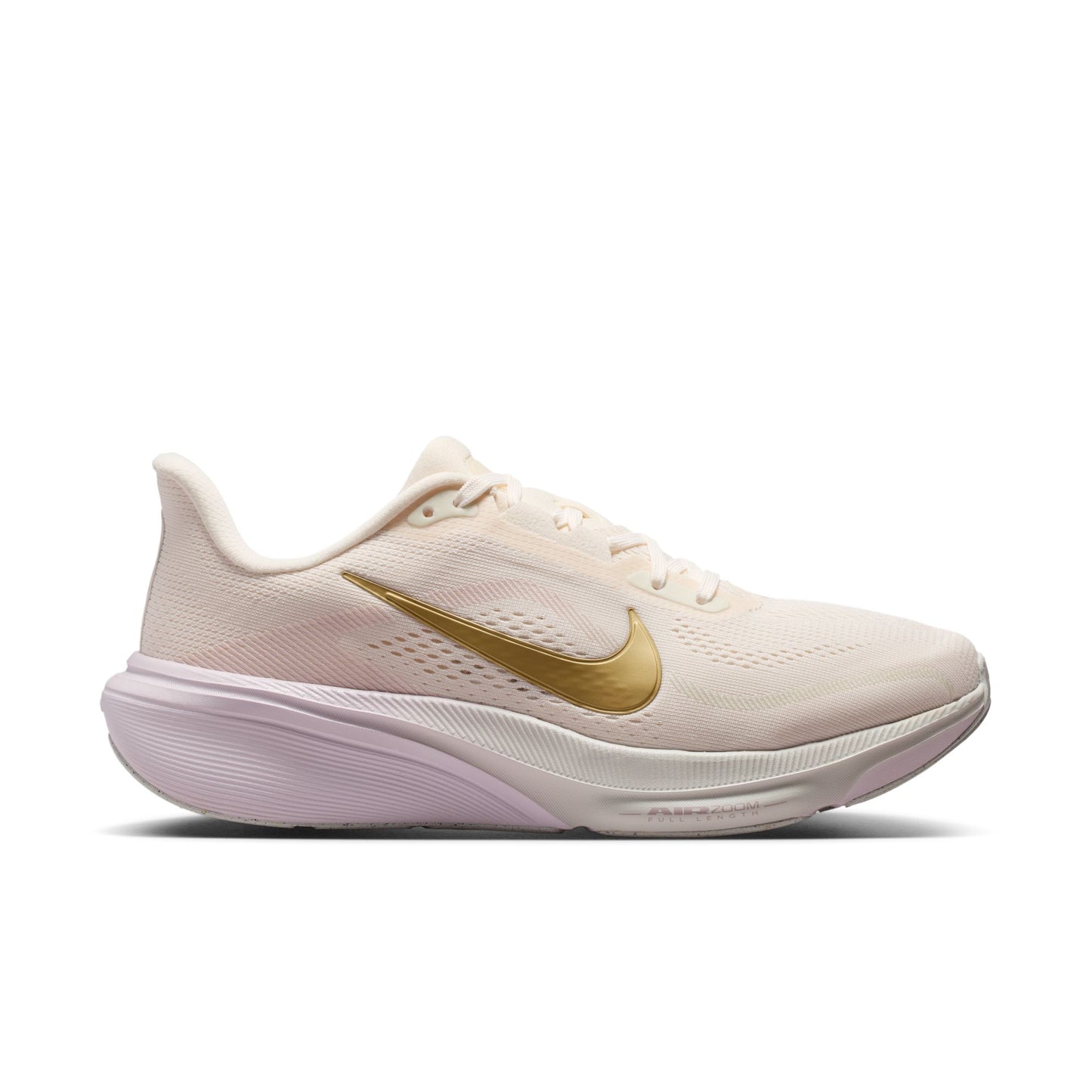 Nike Air Zoom Pegasus 42 (B Width) Womens - Chalk/Spruce Aura/Bleached Lilac/Metallic Gold